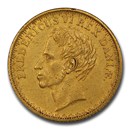 1828 Denmark Gold 2 Frederik d'Or Frederik VI AU-58 PCGS