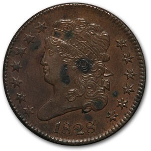 1828 Half Cent 13 Stars AU Details (Cleaned) 1828 Half Cent 13 Stars AU Details (Cleaned)