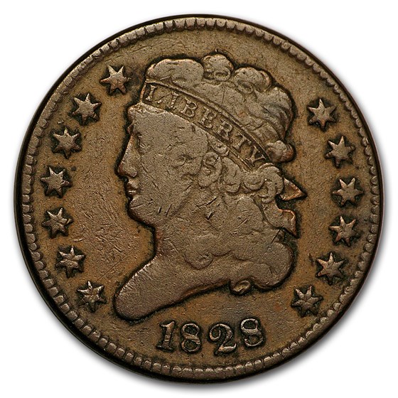 1828 Half Cent 13 Stars VG 1828 Half Cent 13 Stars VG