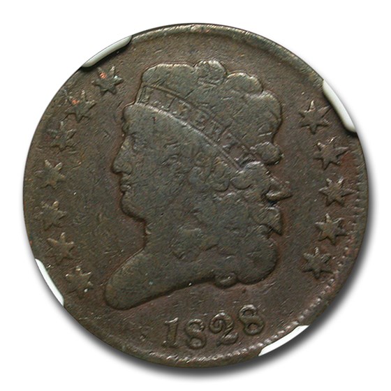 1828 Half Cent VG-10 NGC 1828 Half Cent VG-10 NGC