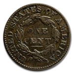 1828 Large Cent Lg Date VF
