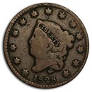1828 Large Cent Small Date VG