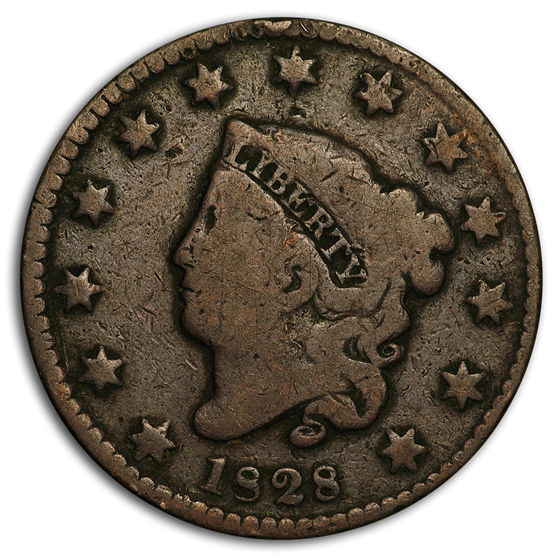 Buy 1828 Large Cent Small Date VG Coin Online Large Cents (1793