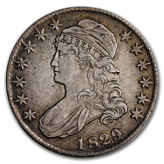 1829/7 Bust Half Dollar XF