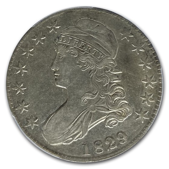 Buy 1829/7 Capped Bust Half Dollar AU50 PCGS Coin Early Half Dollars