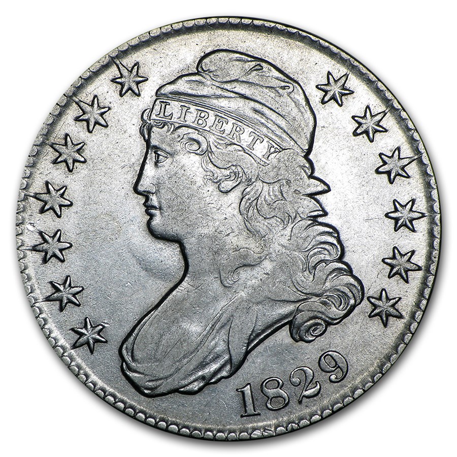 1829 Bust Half Dollar AU (Sm Letters)