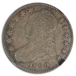 1829 Bust Half Dollar MS-62 NGC (Sm Letters)