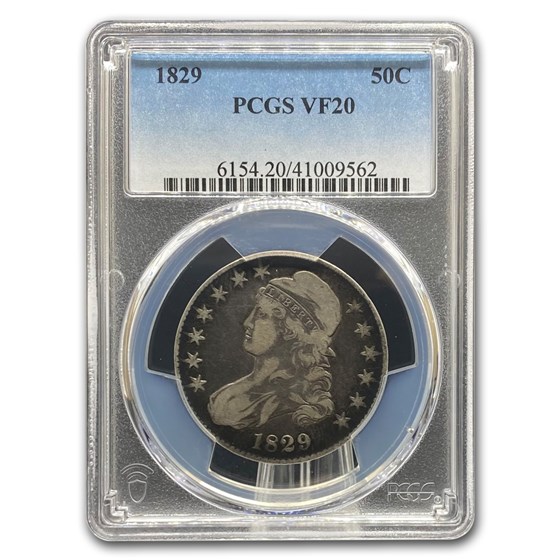 1829 Bust Half Dollar VF-20 PCGS 1829 Bust Half Dollar VF-20 PCGS