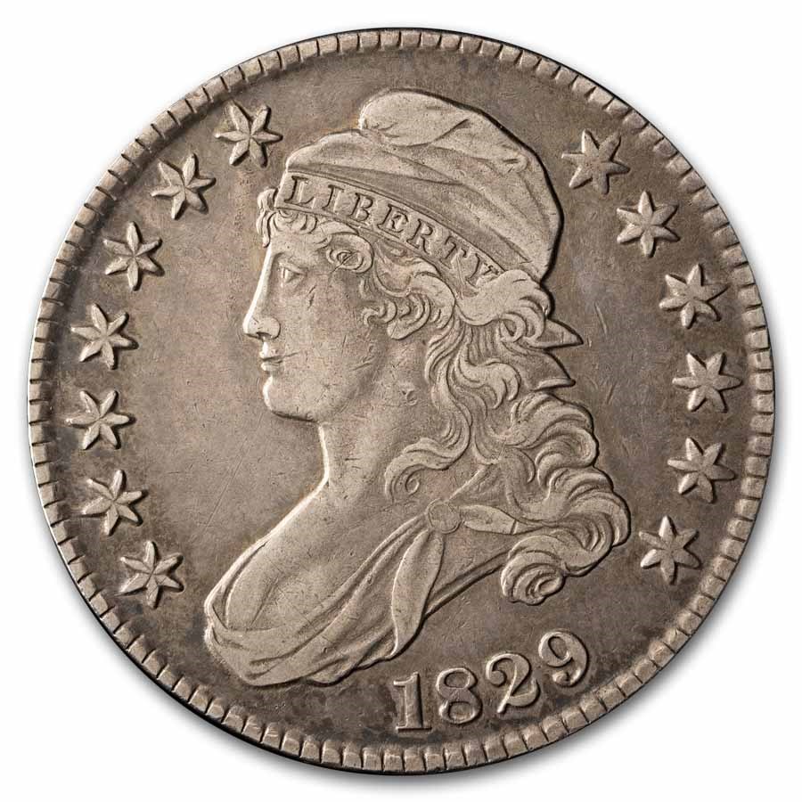 1829 Bust Half Dollar VF (Lg Letters)