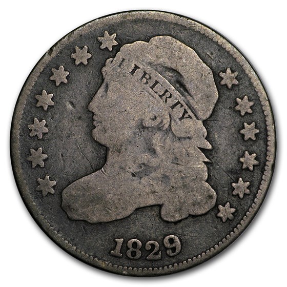 1829 Capped Bust Dime Good