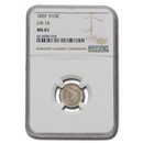 1829 Capped Bust Half Dime MS-61 NGC (LM-14)