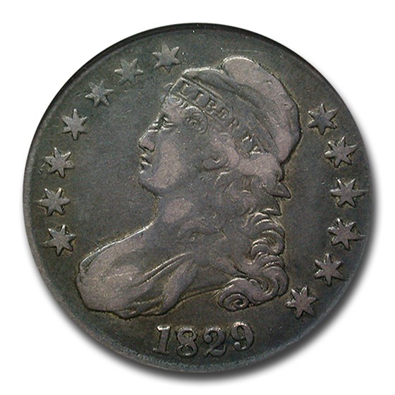 1829 Capped Bust Half Dollar VF-20 NGC (Sm Letters) 1829 Capped Bust Half Dollar VF-20 NGC (Sm Letters)