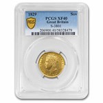 1829 Great Britain Gold Sovereign George IV XF-40 PCGS
