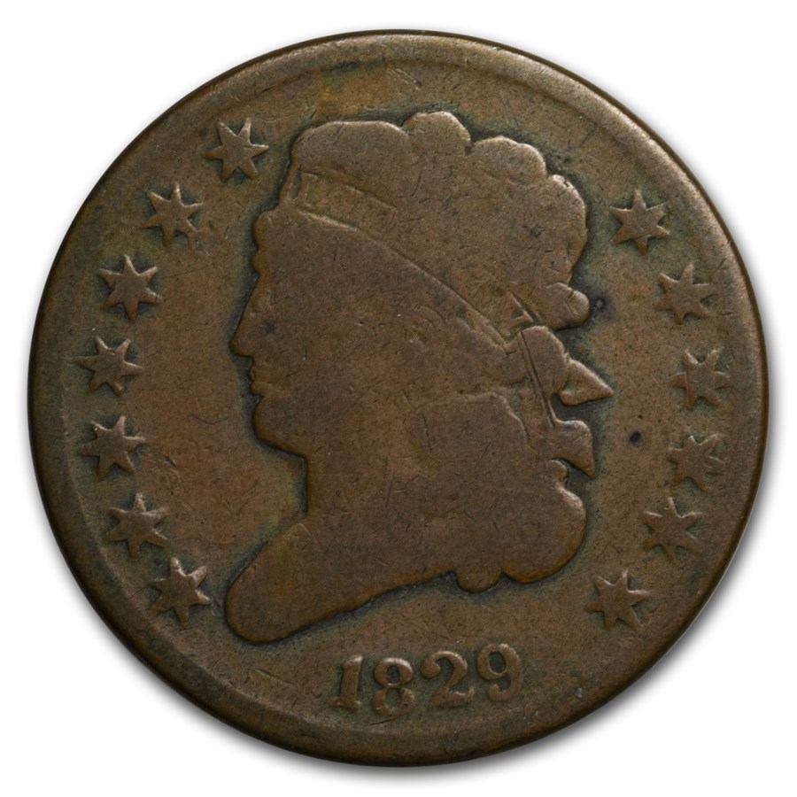 1829 Half Cent Good