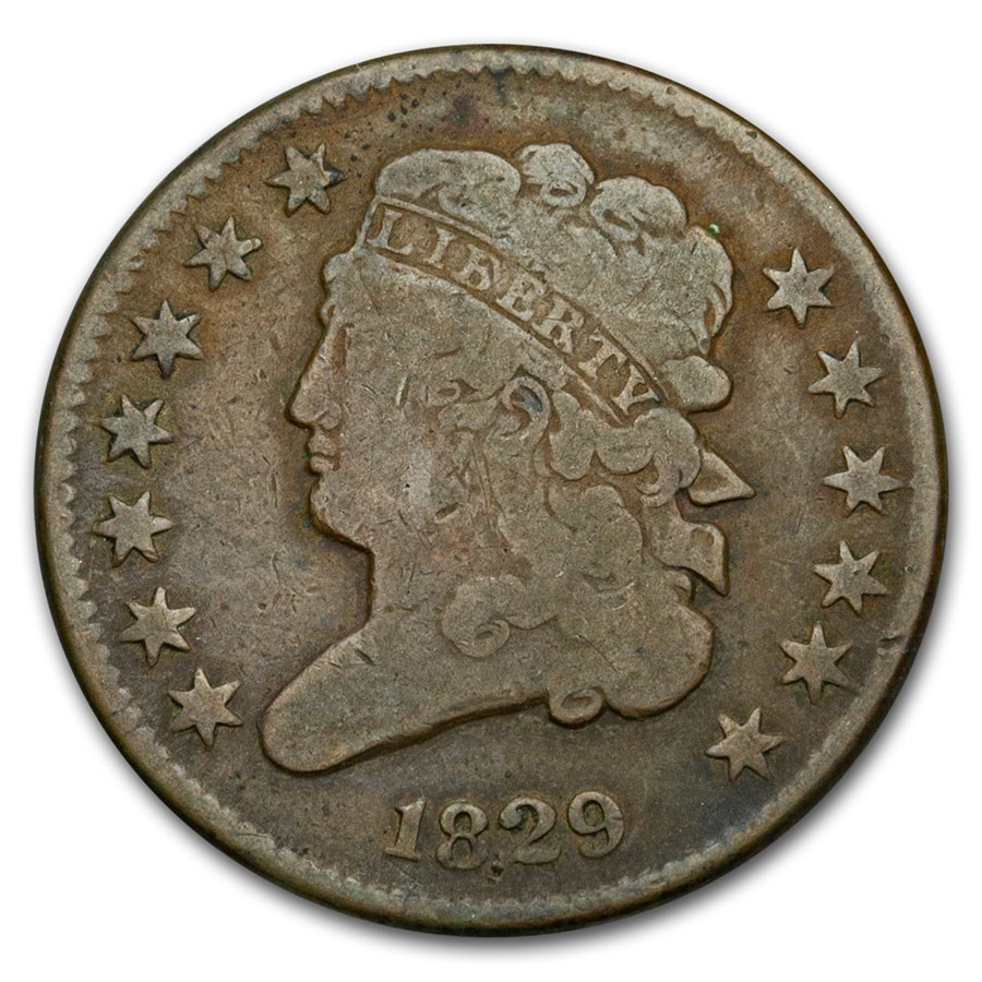1829 Half Cent VG