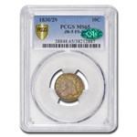 1830/29 Capped Bust Dime MS-65 PCGS CAC (JR-5)