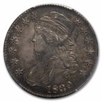 1830 Bust Half Dollar AU-50 PCGS (Small 0)