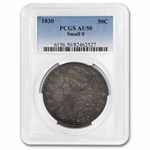 1830 Bust Half Dollar AU-50 PCGS (Small 0)
