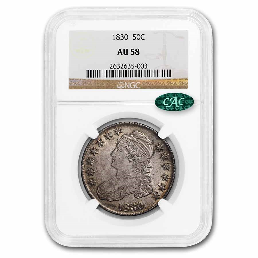 Buy 1830 Bust Half Dollar AU58 NGC CAC APMEX