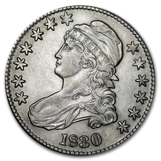 1830 Bust Half Dollar AU (Large 0) 1830 Bust Half Dollar AU (Large 0)