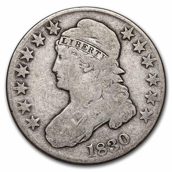 1830 Bust Half Dollar Good (Large 0)