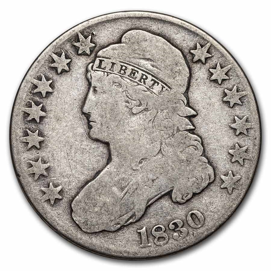 1830 Bust Half Dollar Good (Large 0)