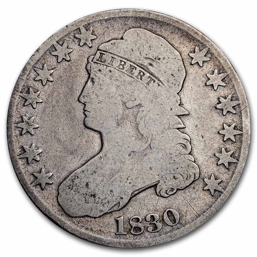 1830 Bust Half Dollar Good (Small 0)