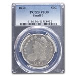 1830 Bust Half Dollar VF-30 PCGS (Small 0)