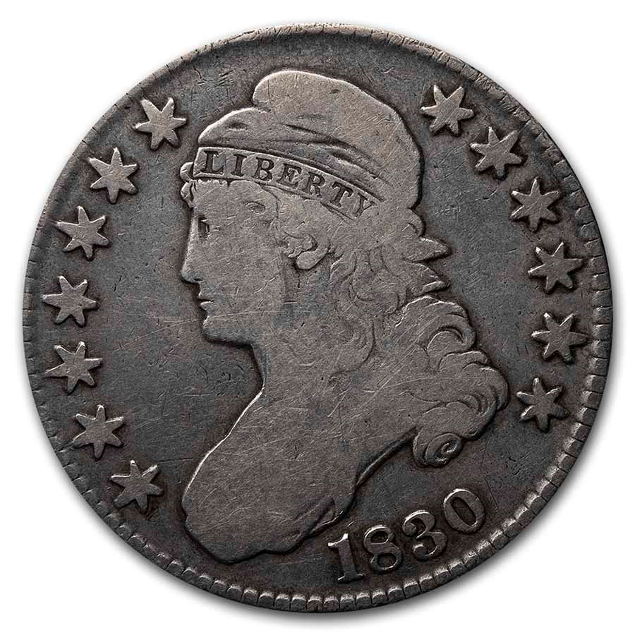 1830 Bust Half Dollar VG (Small 0)
