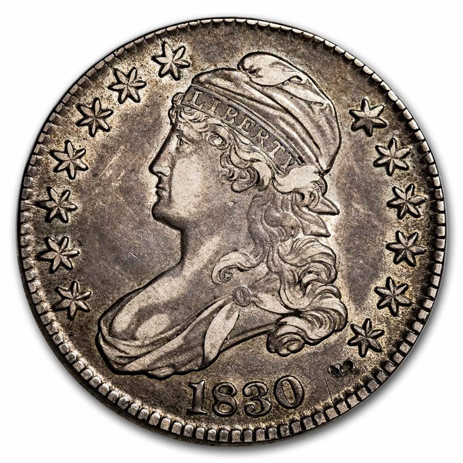 1830 Bust Half Dollar XF (Large 0)
