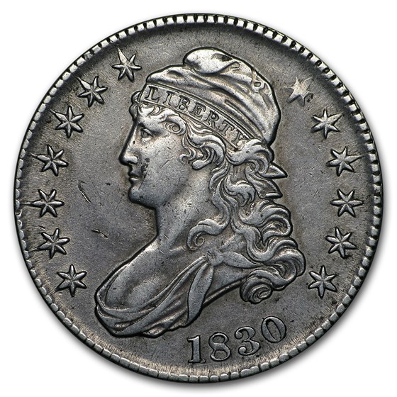 1830 Bust Half Dollar XF (Small 0)