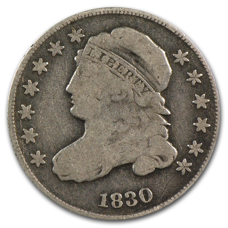 1830 Capped Bust Dime Fine