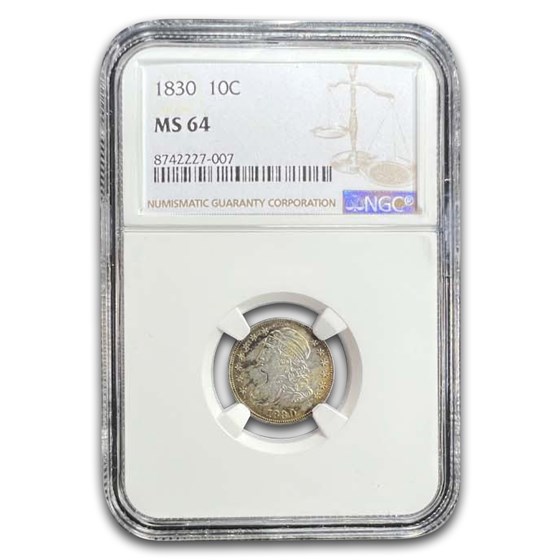 1830 Capped Bust Dime MS-64 NGC