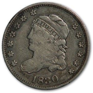 1830 Capped Bust Half Dime Fine 1830 Capped Bust Half Dime Fine