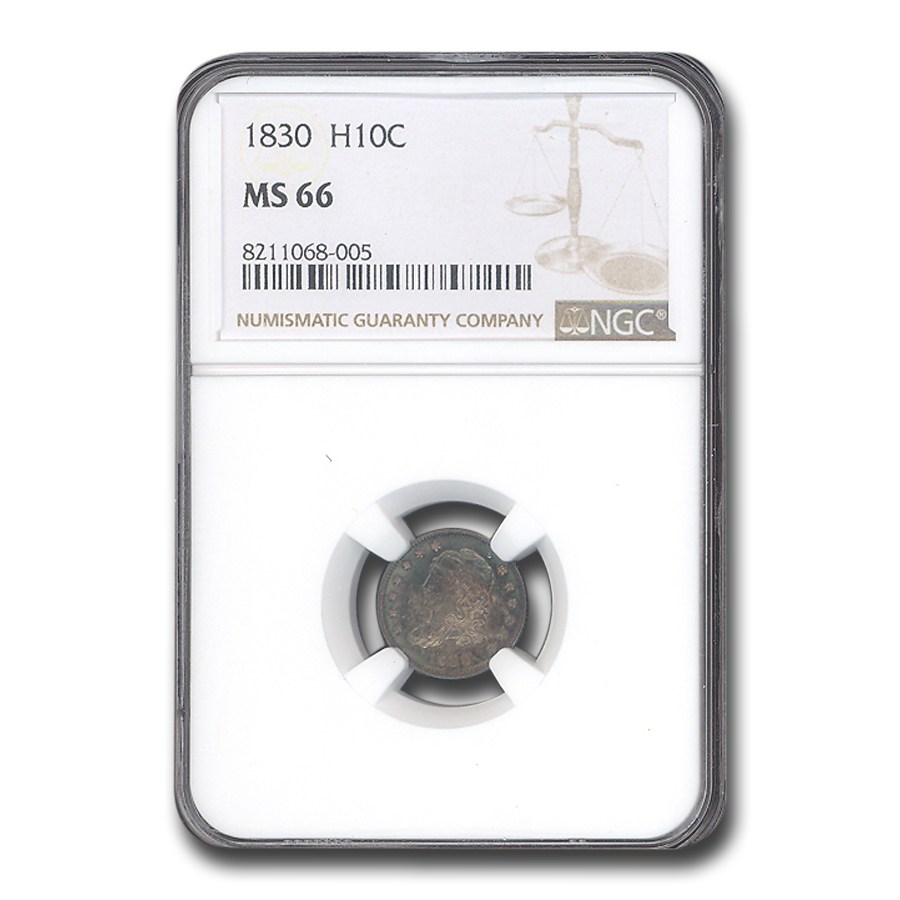 1830 Capped Bust Half Dime MS-66 NGC