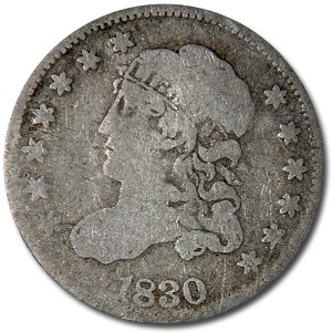 1830 Capped Bust Half Dime VG 1830 Capped Bust Half Dime VG