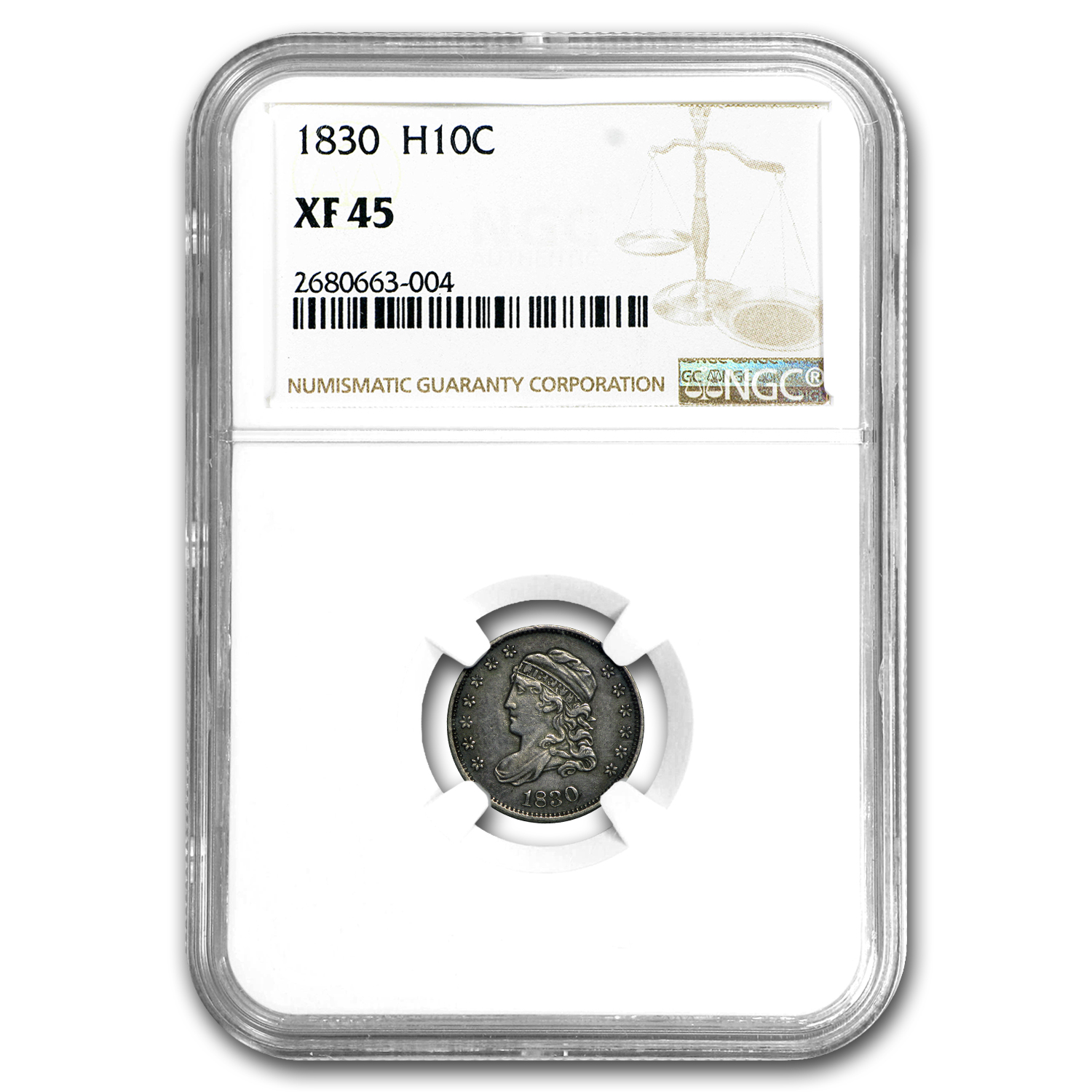 Buy 1830 Capped Bust Half Dime XF-45 NGC | APMEX