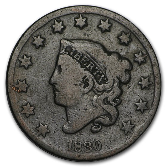 1830 Large Cent Lg Letters Good 1830 Large Cent Lg Letters Good