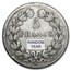 1831-1848 France Silver 5 Francs Louis Philippe I Avg Circ