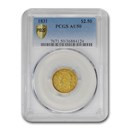 1831 $2.50 Capped Bust Gold Quarter Eagle AU-50 PCGS 1831 $2.50 Capped Bust Gold Quarter Eagle AU-50 PCGS