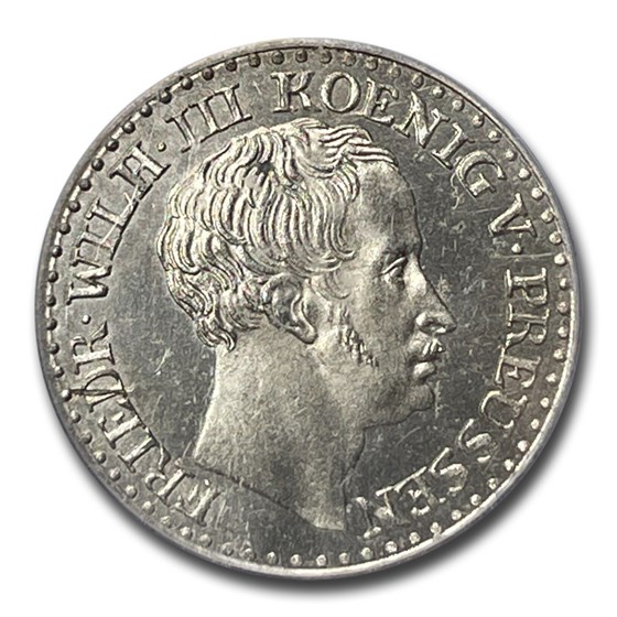 1831-A Germany Silver Groschen Wilhelm III MS-64 PCGS 1831-A Germany Silver Groschen Wilhelm III MS-64 PCGS