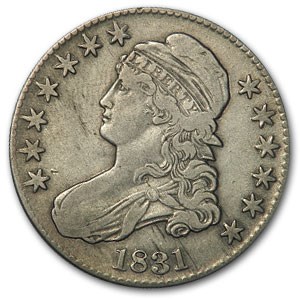 1831 Bust Half Dollar VF