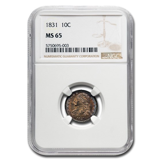 1831 Capped Bust Dime MS-65 NGC 1831 Capped Bust Dime MS-65 NGC