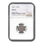 1831 Capped Bust Half Dime MS-65 NGC