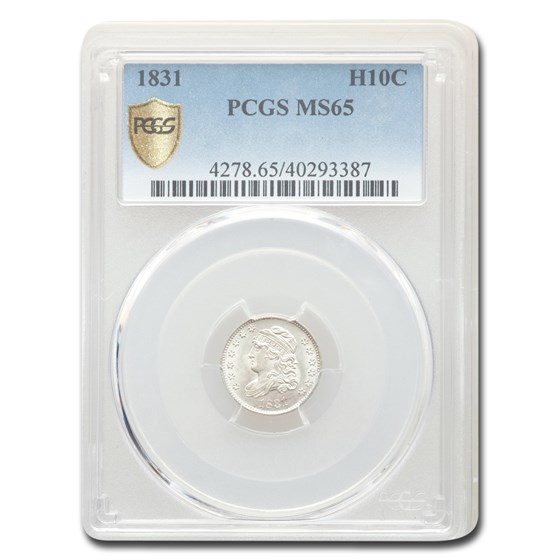 1831 Capped Bust Half Dime MS-65 PCGS 1831 Capped Bust Half Dime MS-65 PCGS