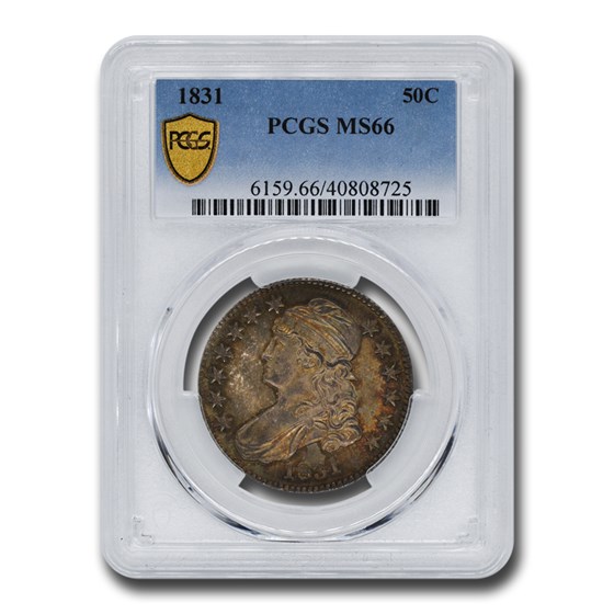 1831 Capped Bust Half Dollar MS-66 PCGS 1831 Capped Bust Half Dollar MS-66 PCGS