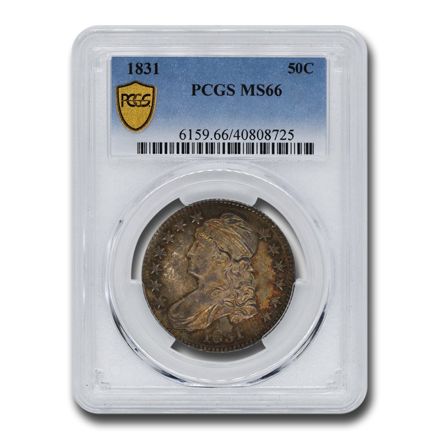 1831 Capped Bust Half Dollar MS-66 PCGS