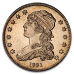 1831 Capped Bust Quarter PR-64 PCGS (Large Letters)