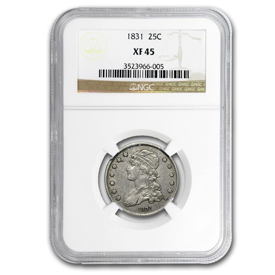 1831 Capped Bust Quarter XF-45 NGC 1831 Capped Bust Quarter XF-45 NGC
