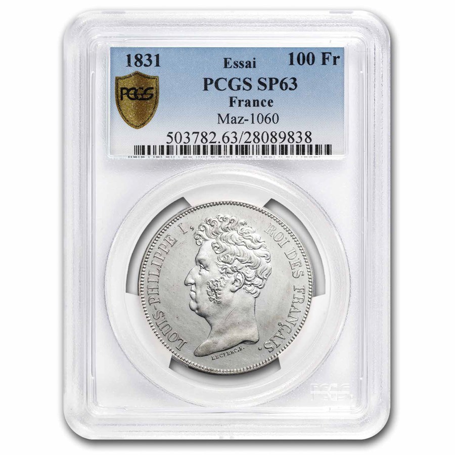 1831 France Silver 100 Francs Philippe 1 SP-63 PCGS (MAZ-1060)